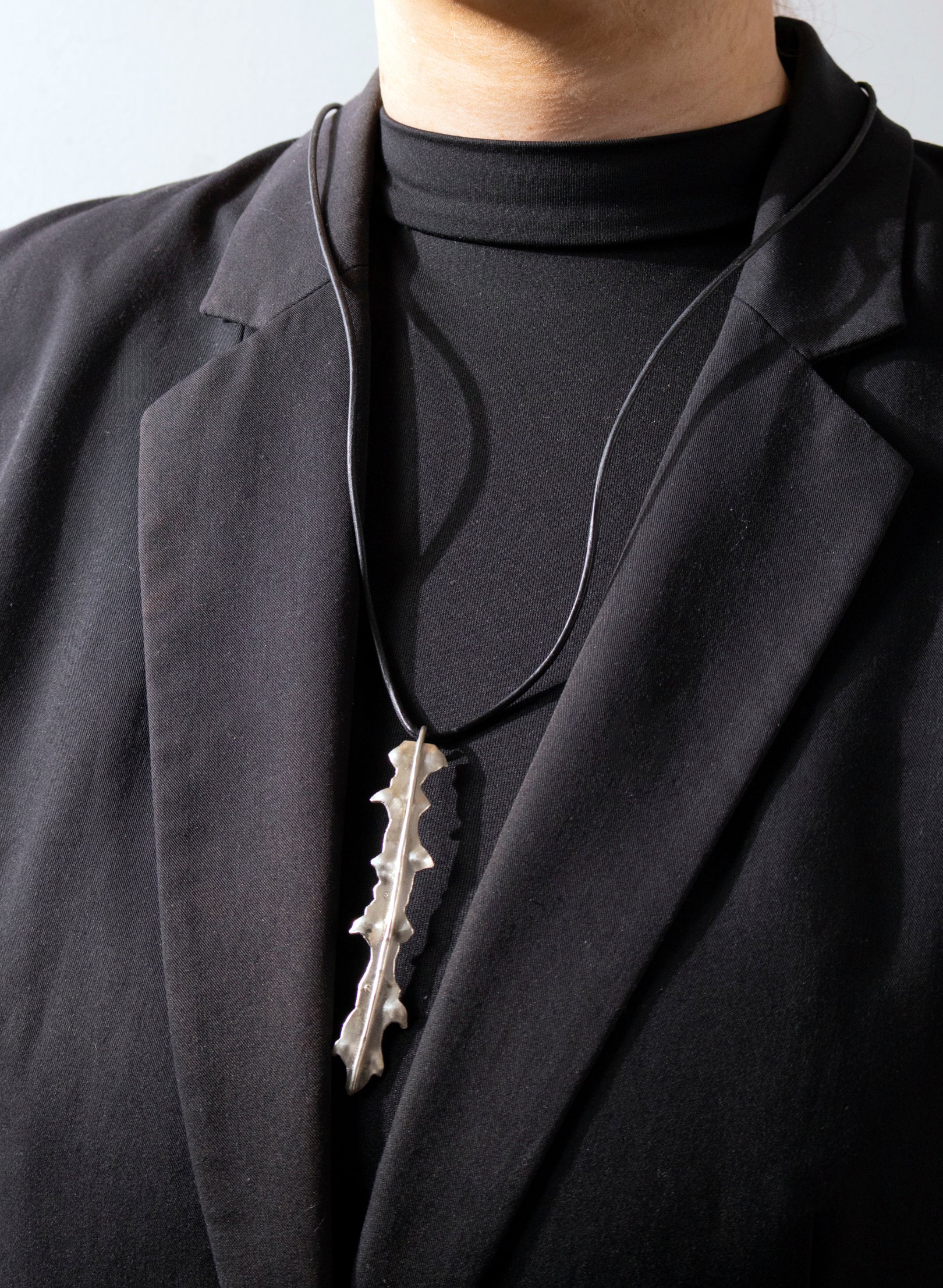 Horoeka Leaf Pendant - Silver