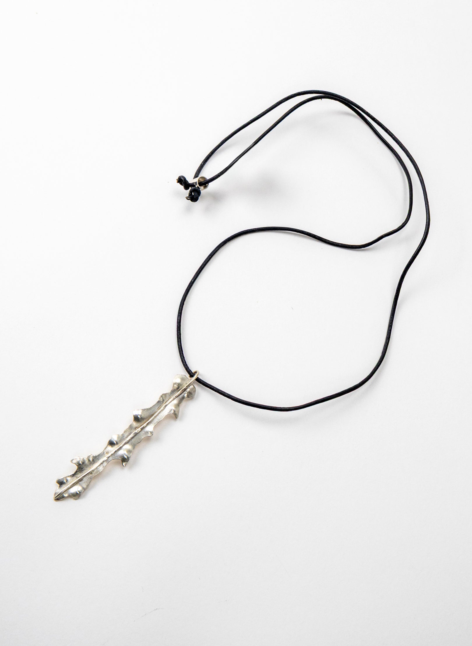 Horoeka Leaf Pendant - Silver
