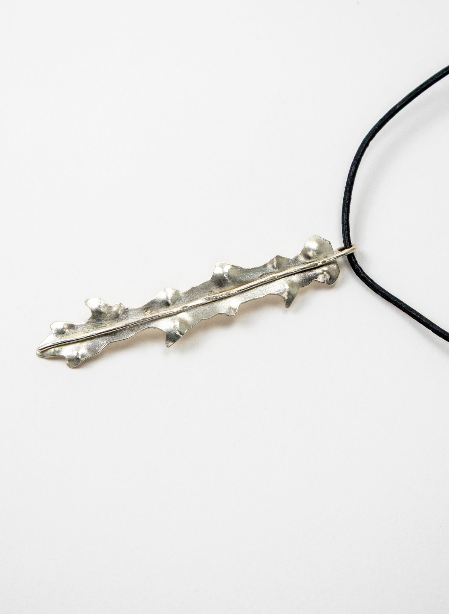 Horoeka Leaf Pendant - Silver