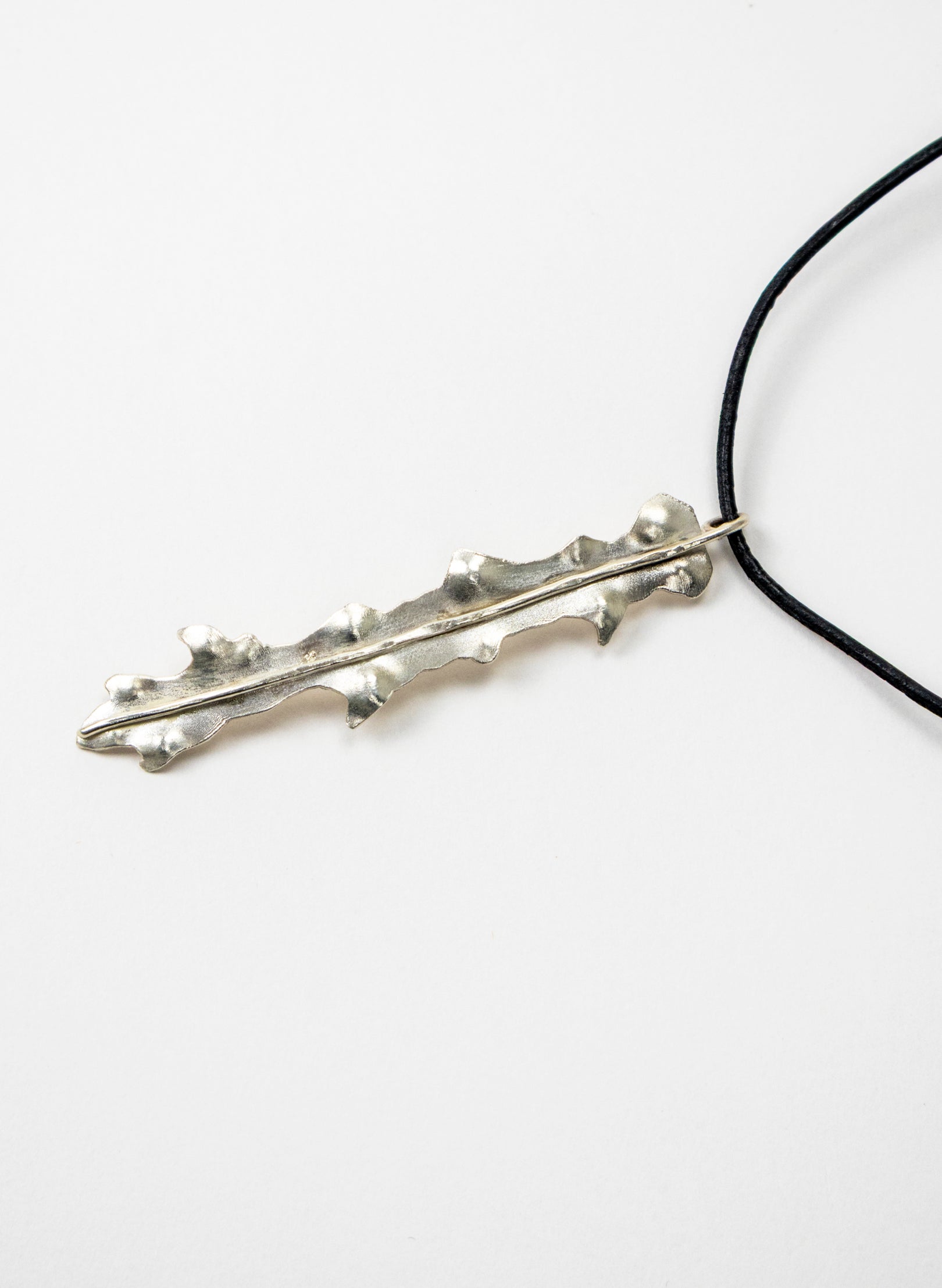 Horoeka Leaf Pendant - Silver