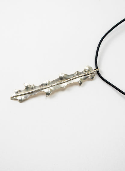 Horoeka Leaf Pendant - Silver