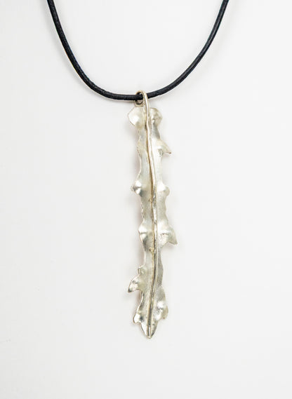 Horoeka Leaf Pendant - Silver