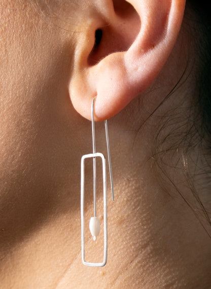 Summer Hook Earrings With Mother of Pearl