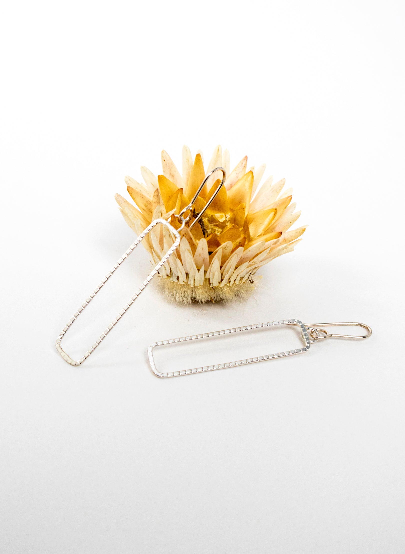 Summer Dangly Textured Hook Earrings