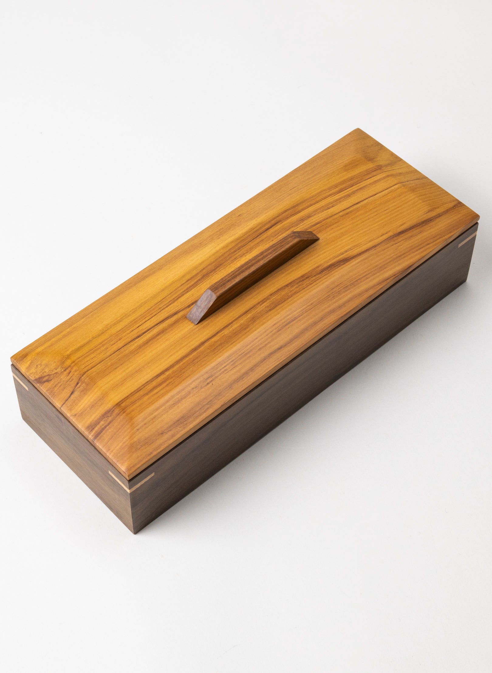 Timber Treasure Box - Rimu Top and Walnut Base