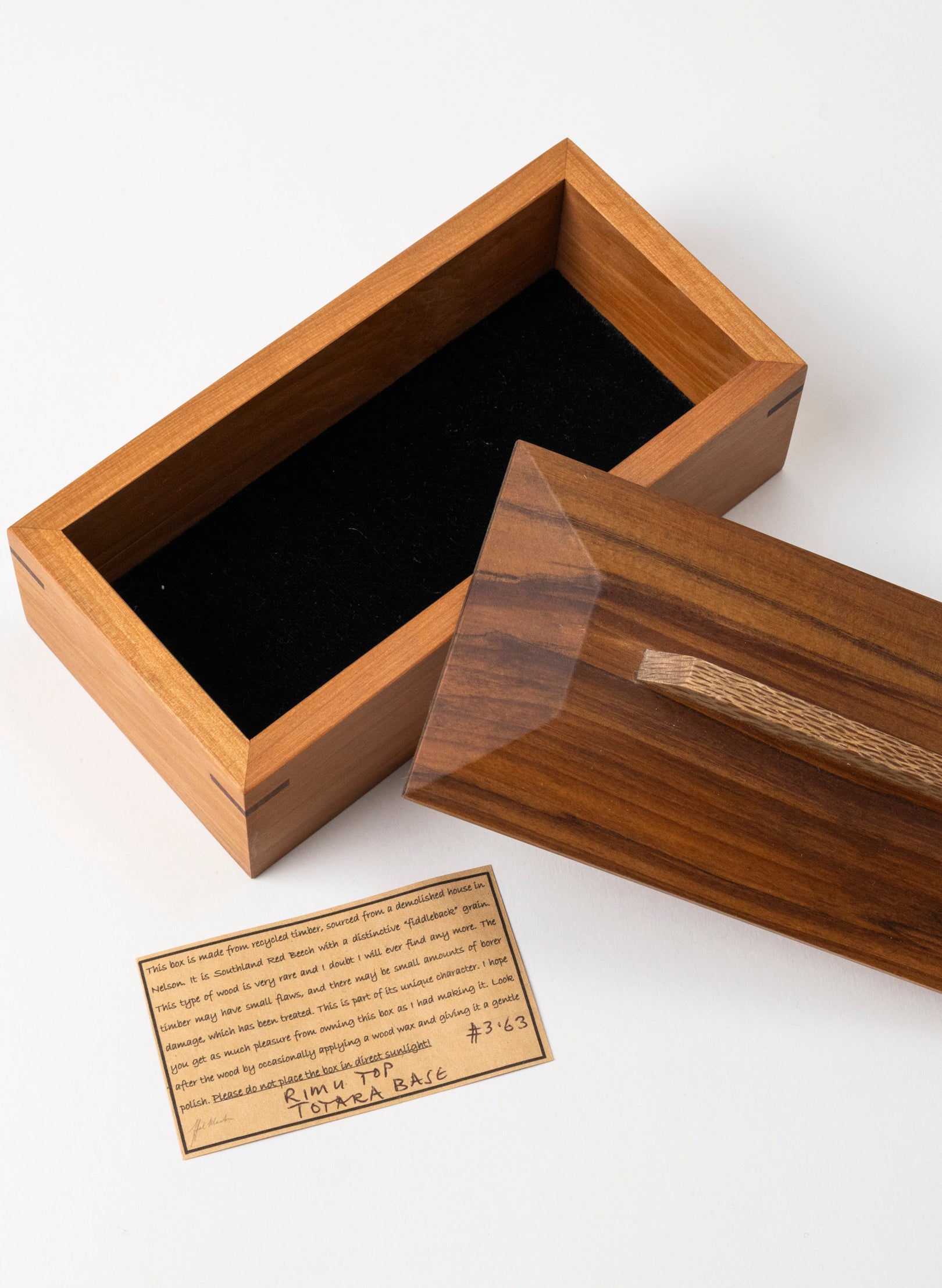 Timber Treasure Box - Rimu and Totara