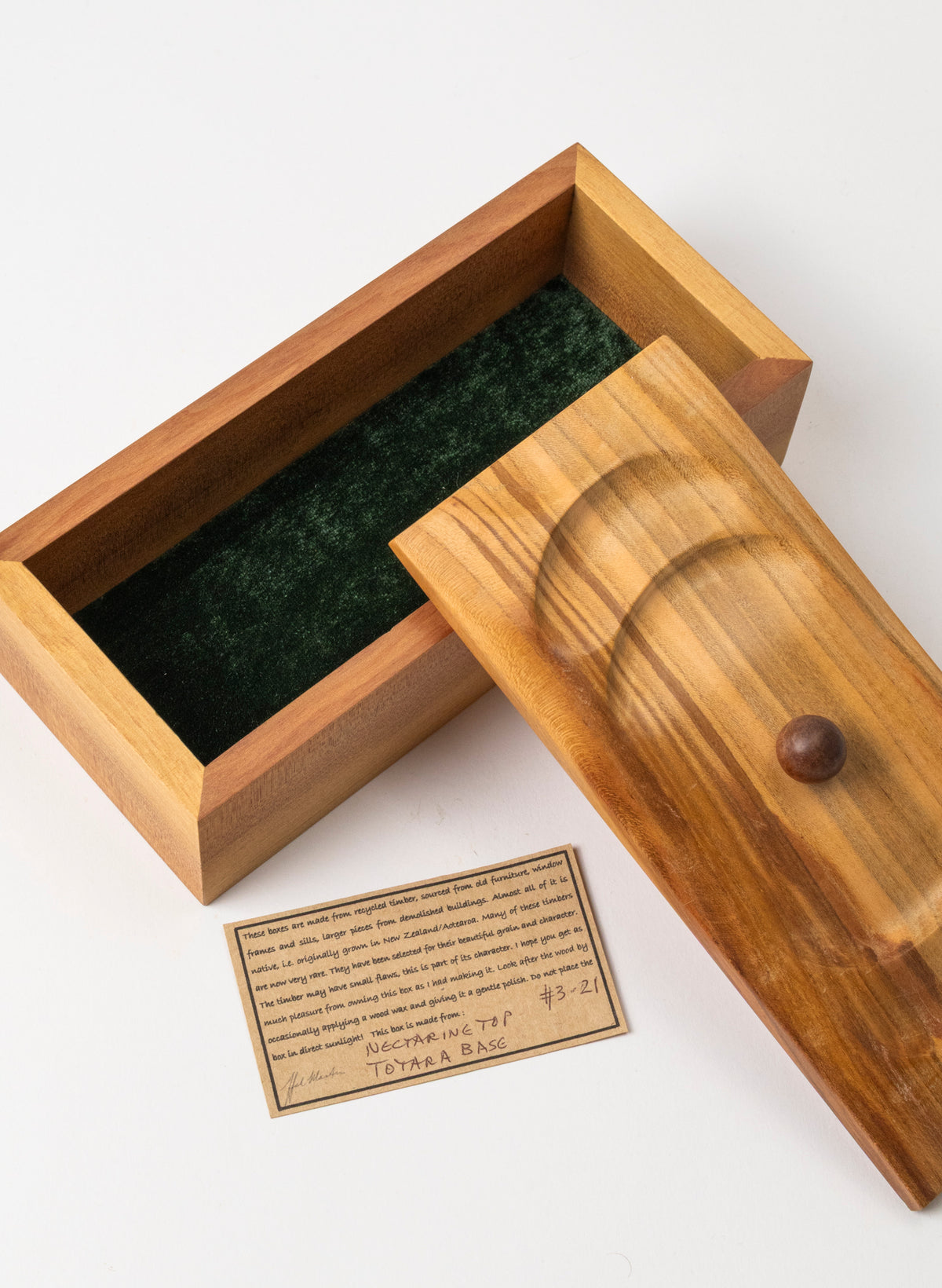 Timber Treasure Box - Nectarine and Torara