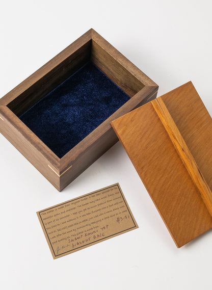 Timber Treasure Box - Swamp Kauri and Walnut