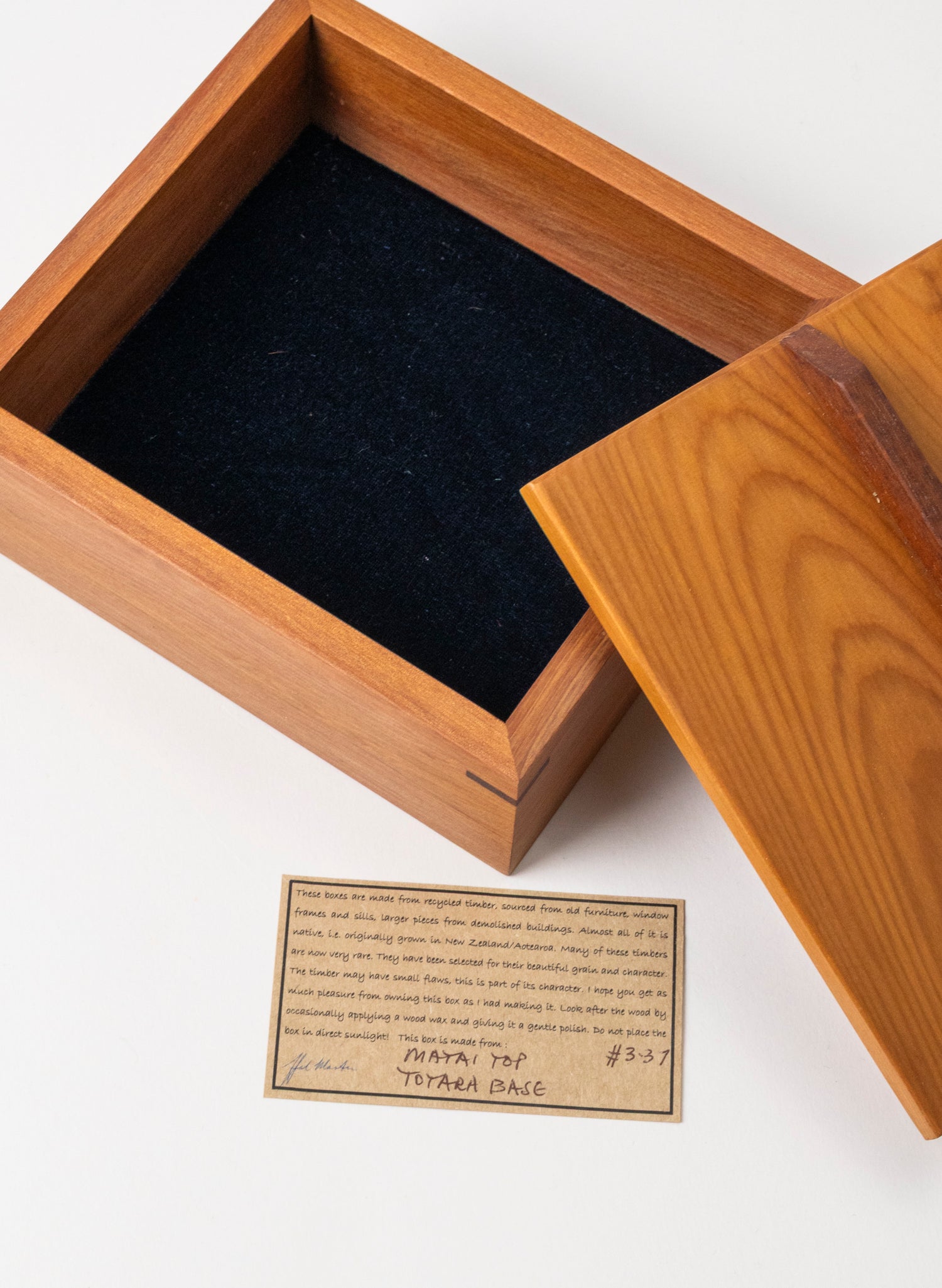 Timber Treasure Box - Matai and Totara