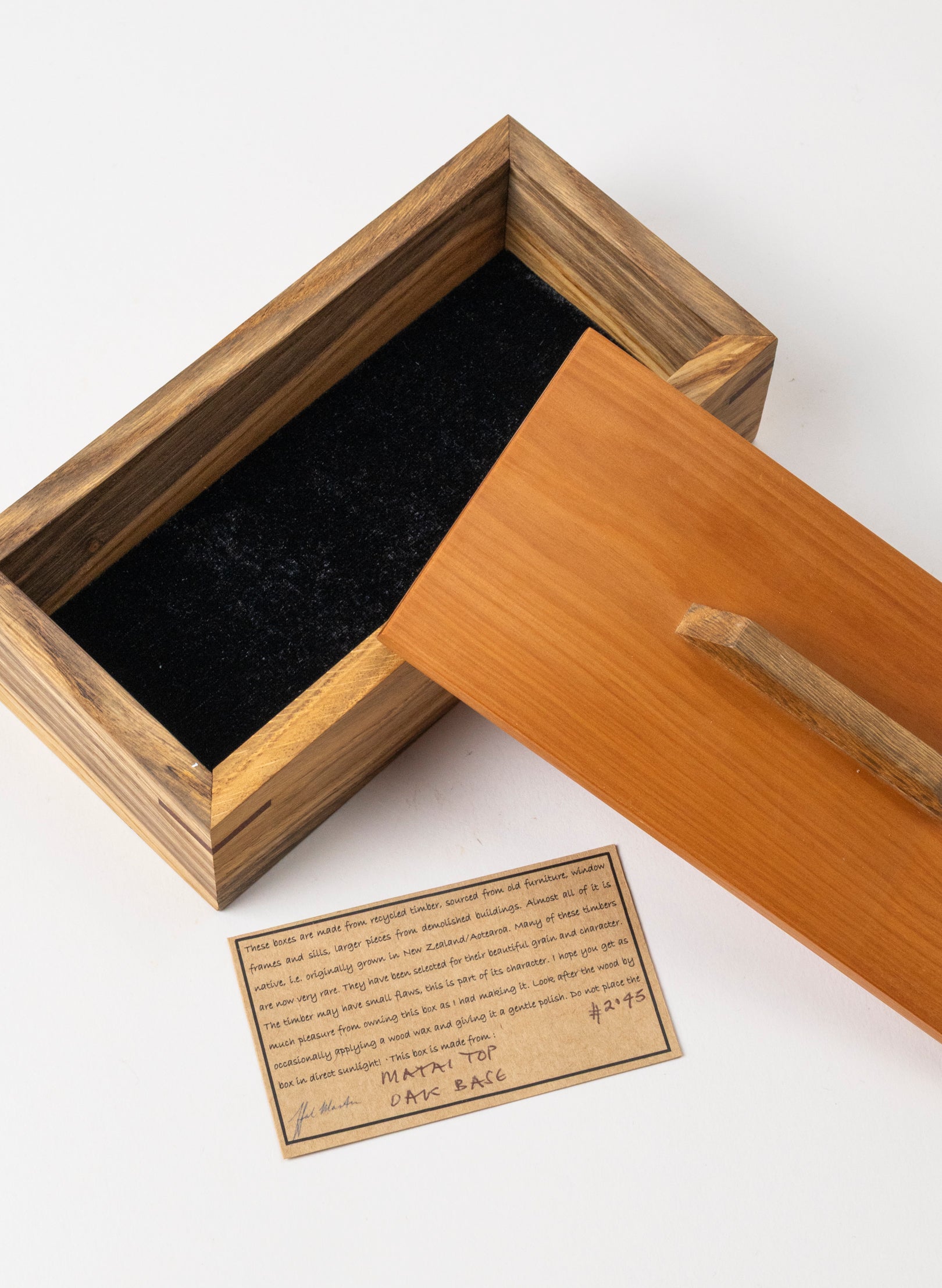 Timber Treasure Box - Matai and Oak