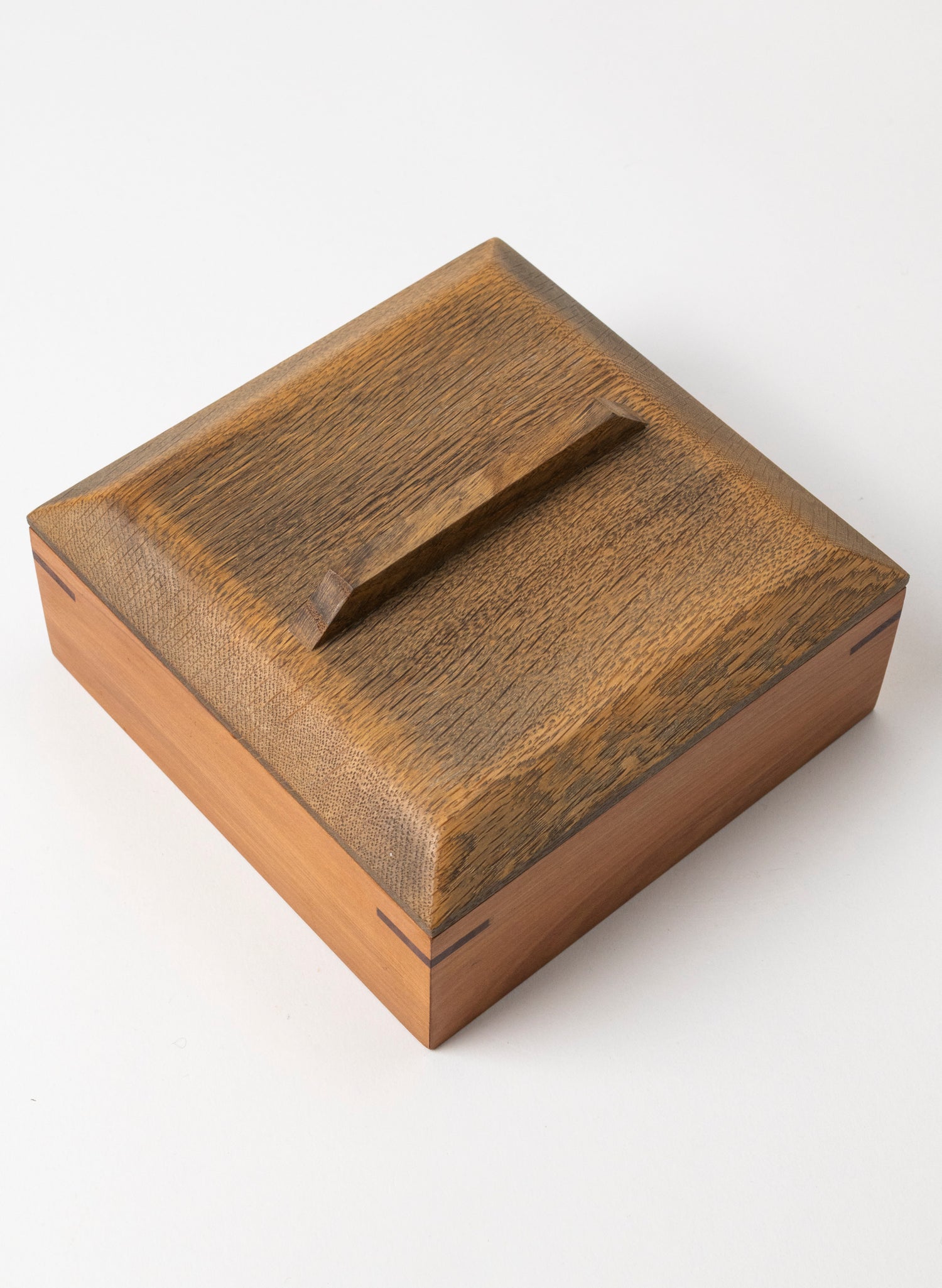 Timber Treasure Box - Stained Oak and Matai