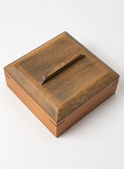 Timber Treasure Box - Stained Oak and Matai