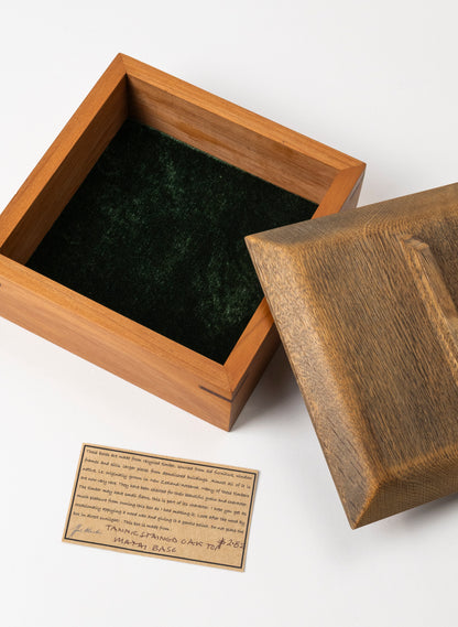 Timber Treasure Box - Stained Oak and Matai