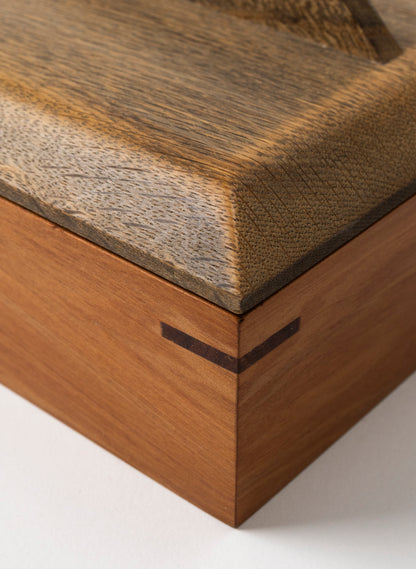 Timber Treasure Box - Stained Oak and Matai