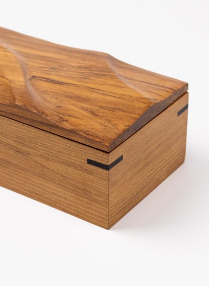 Sculptured Rimu Timber Treasure Box