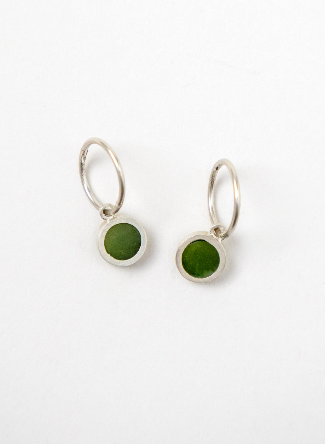 Pounamu Hoop Stud Earrings