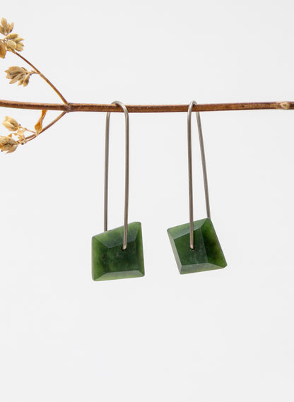 Pounamu Drop Eaarings