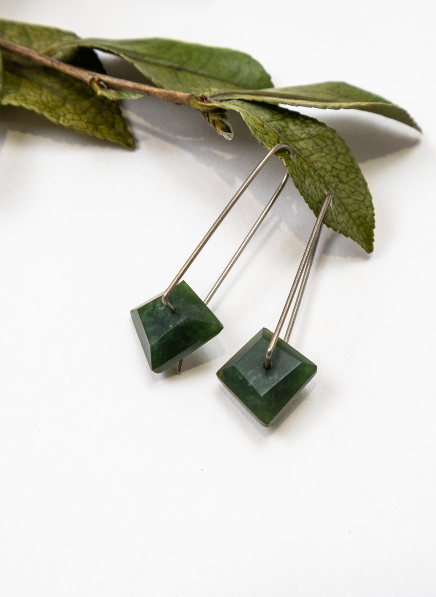 Pounamu Drop Eaarings