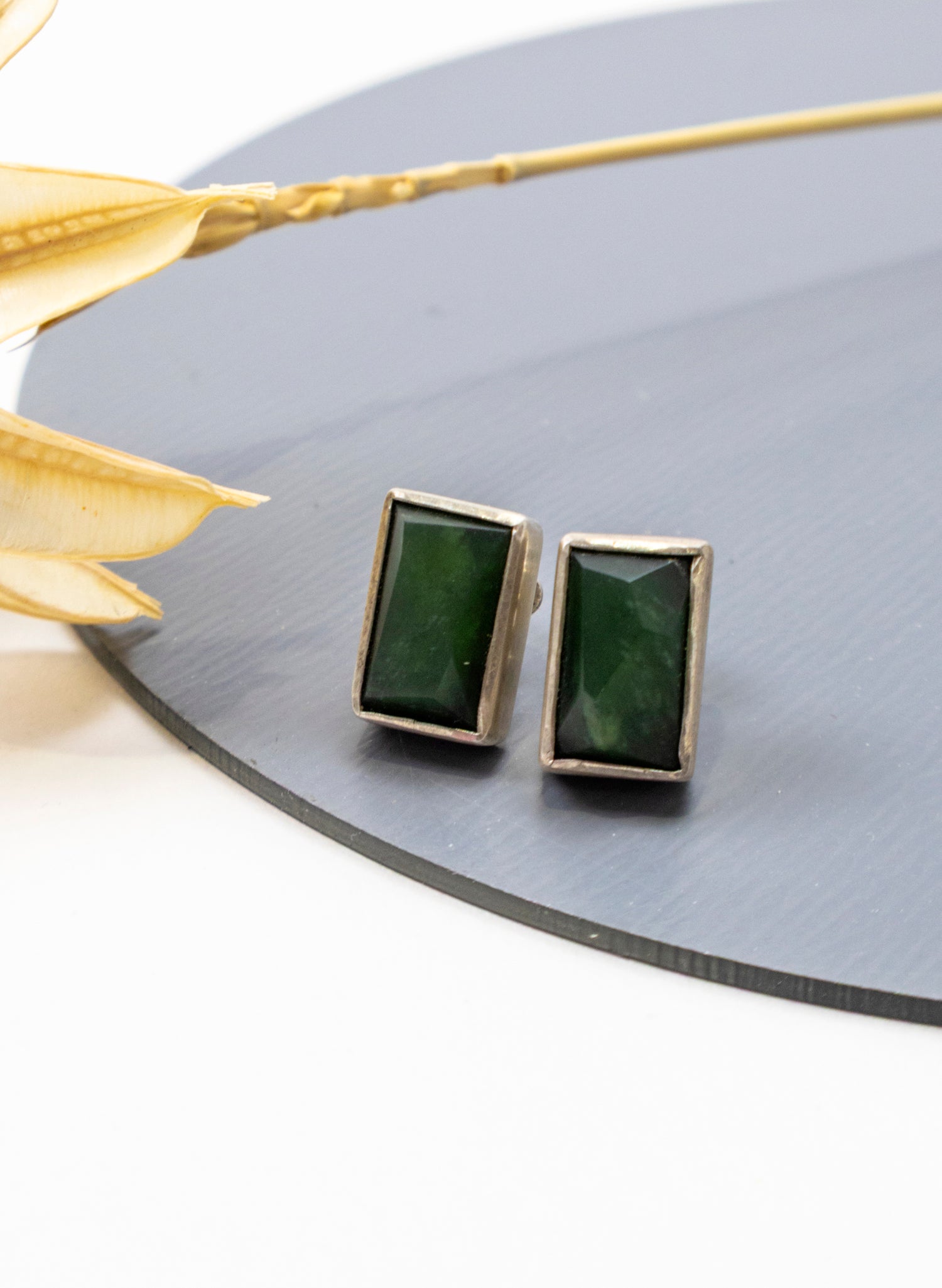Pounamu Stud Earrings