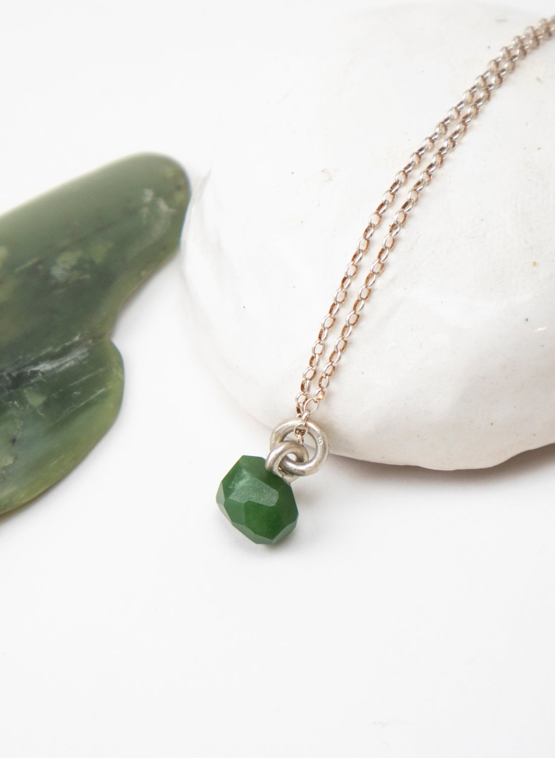 Faceted Rock Pounamu Pendant