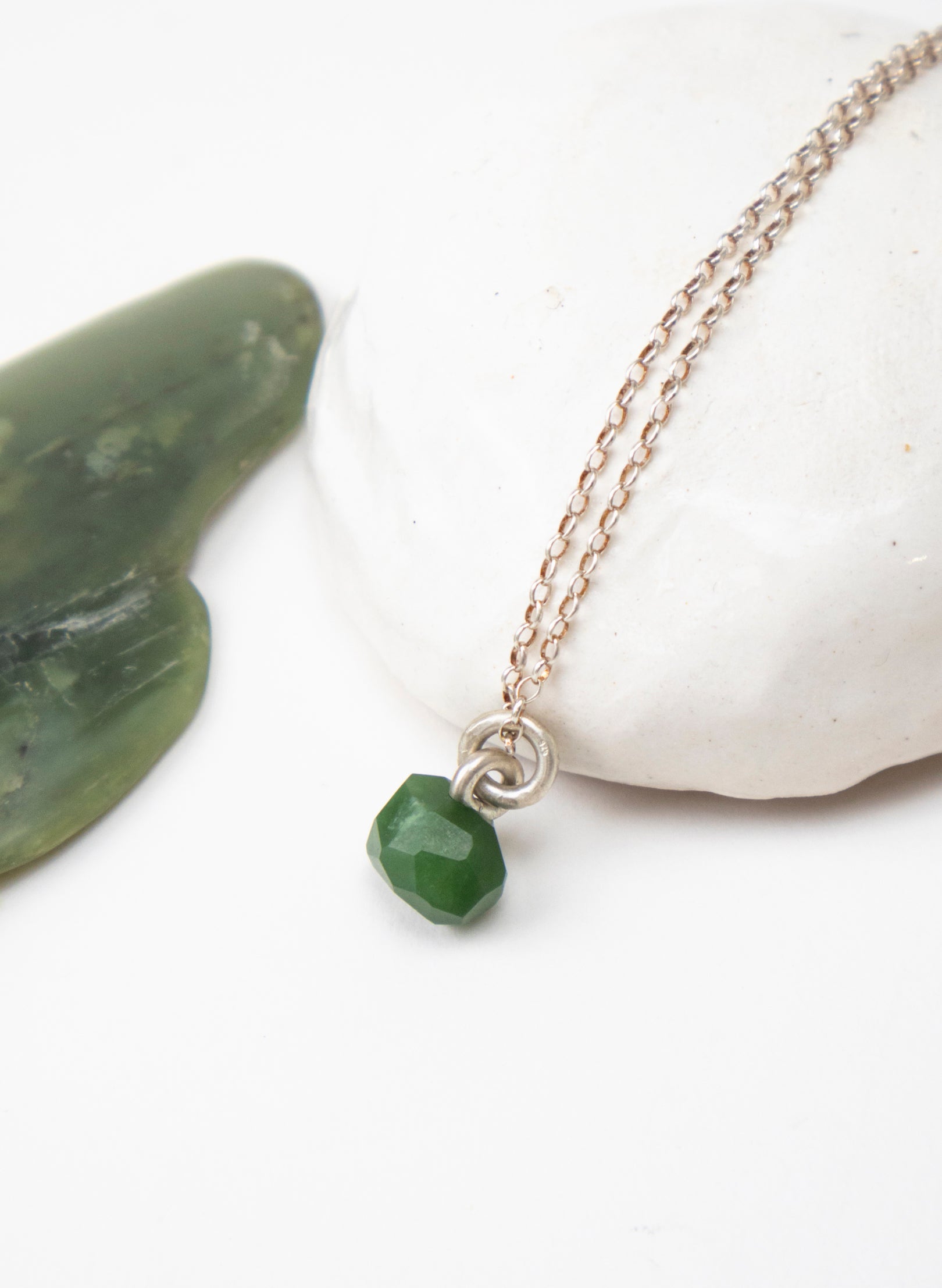 Faceted Rock Pounamu Pendant