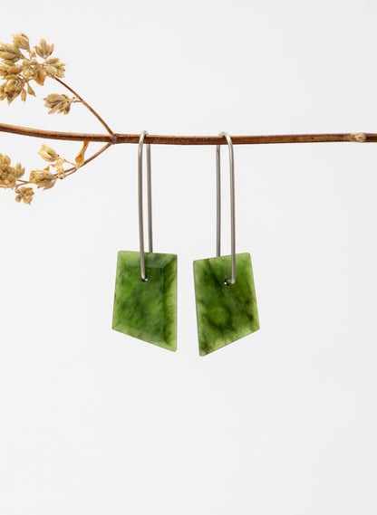 Pounamu Drop Earrings