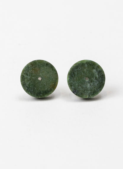 Round Dot Greenstone Studs