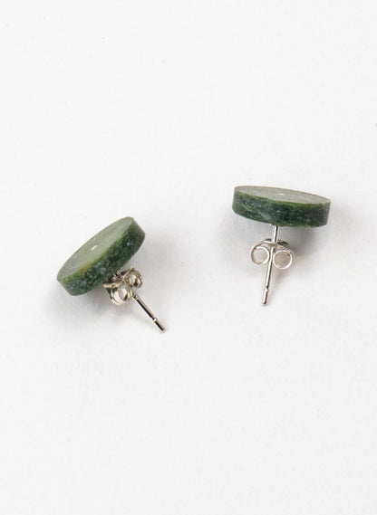 Round Dot Greenstone Studs