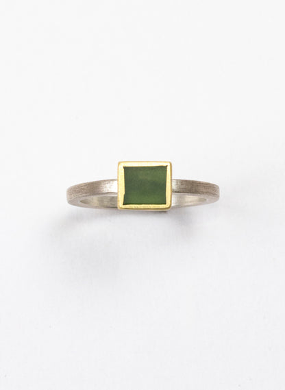 Dual Gold Pounamu Ring
