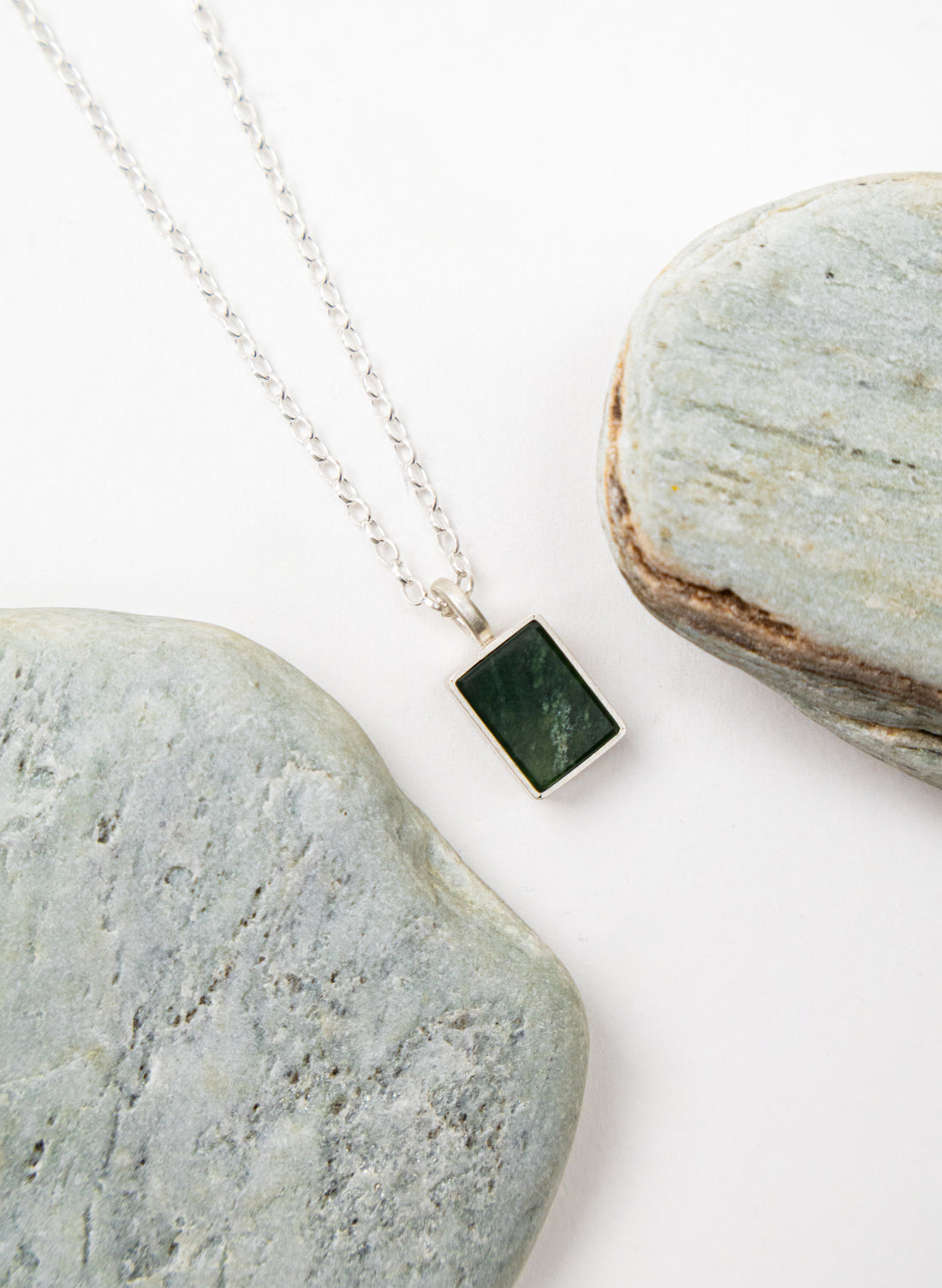 Pounamu Box Pendant B
