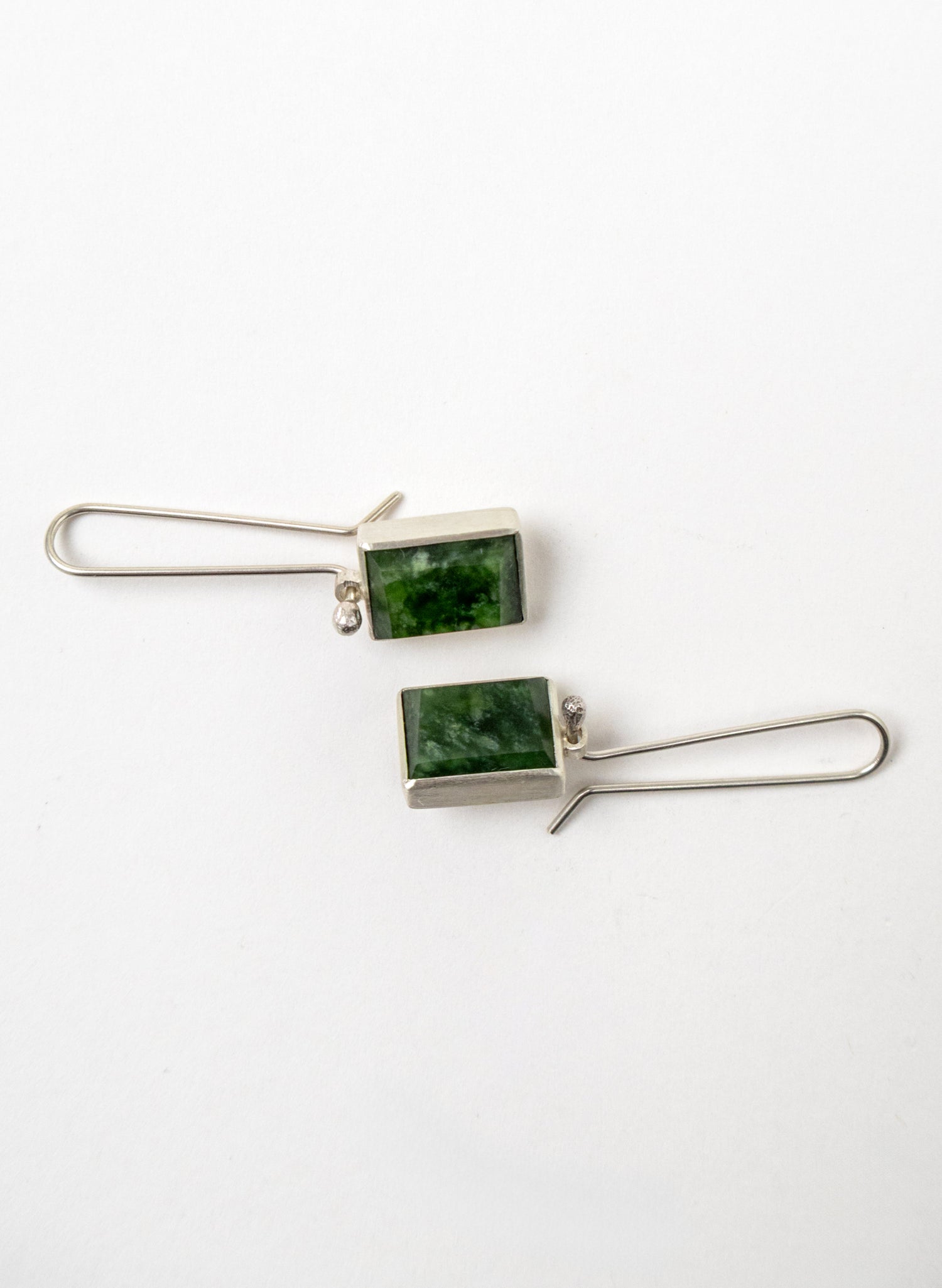 Geometric Facetted Box Earrings A