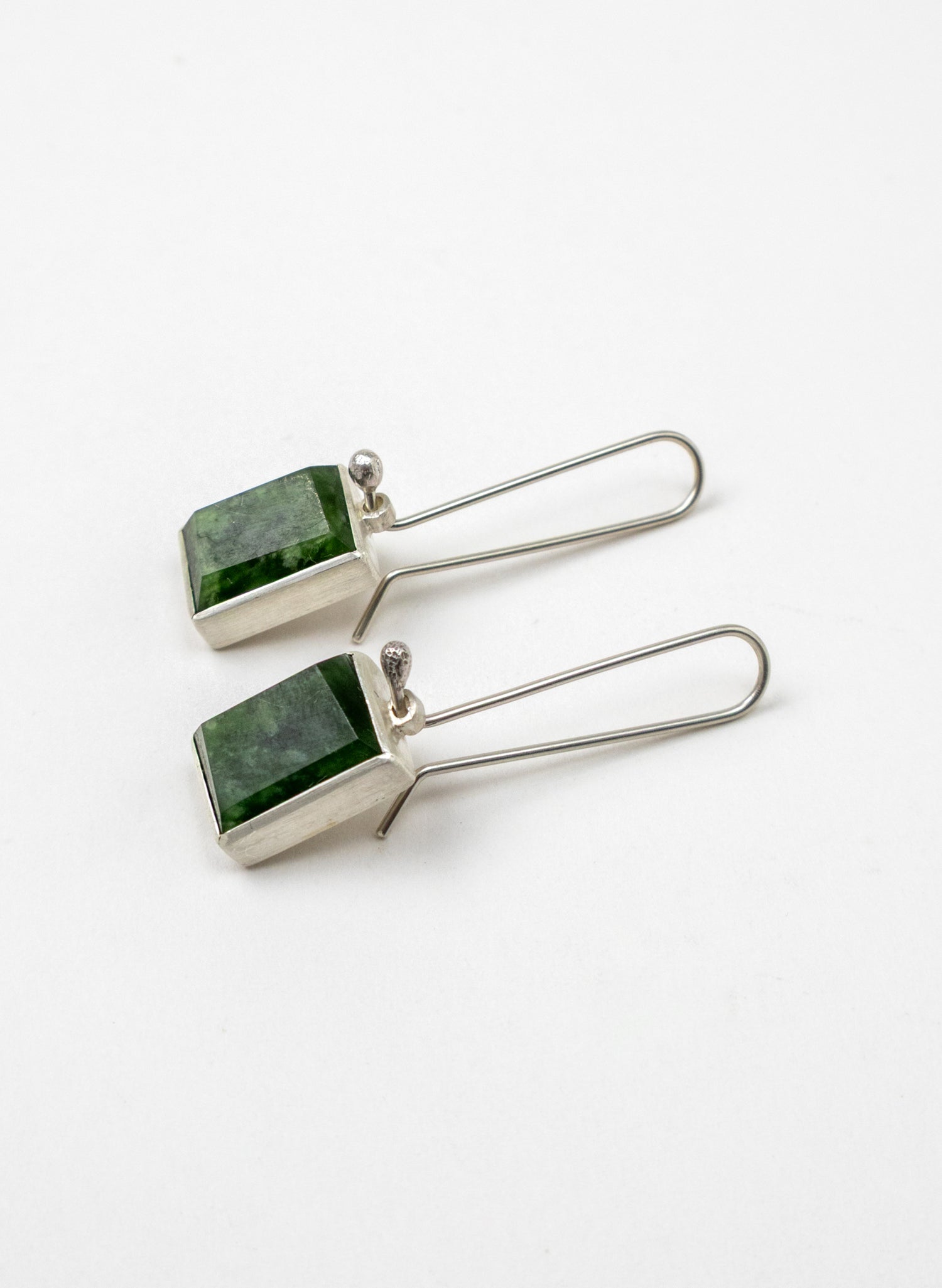 Geometric Facetted Box Earrings A