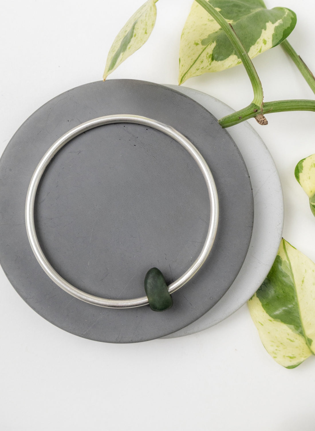 Pebble Pounamu Bangle Small