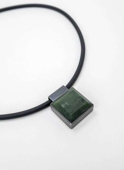 Geometric Pounamu Gem Pendant