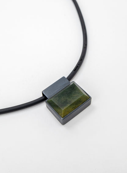 Geometric Pounamu Gem Pendant