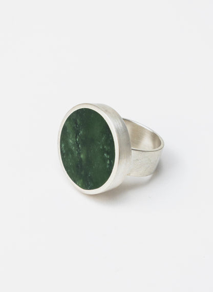 Caim Stirling Silver Pounamu Ring