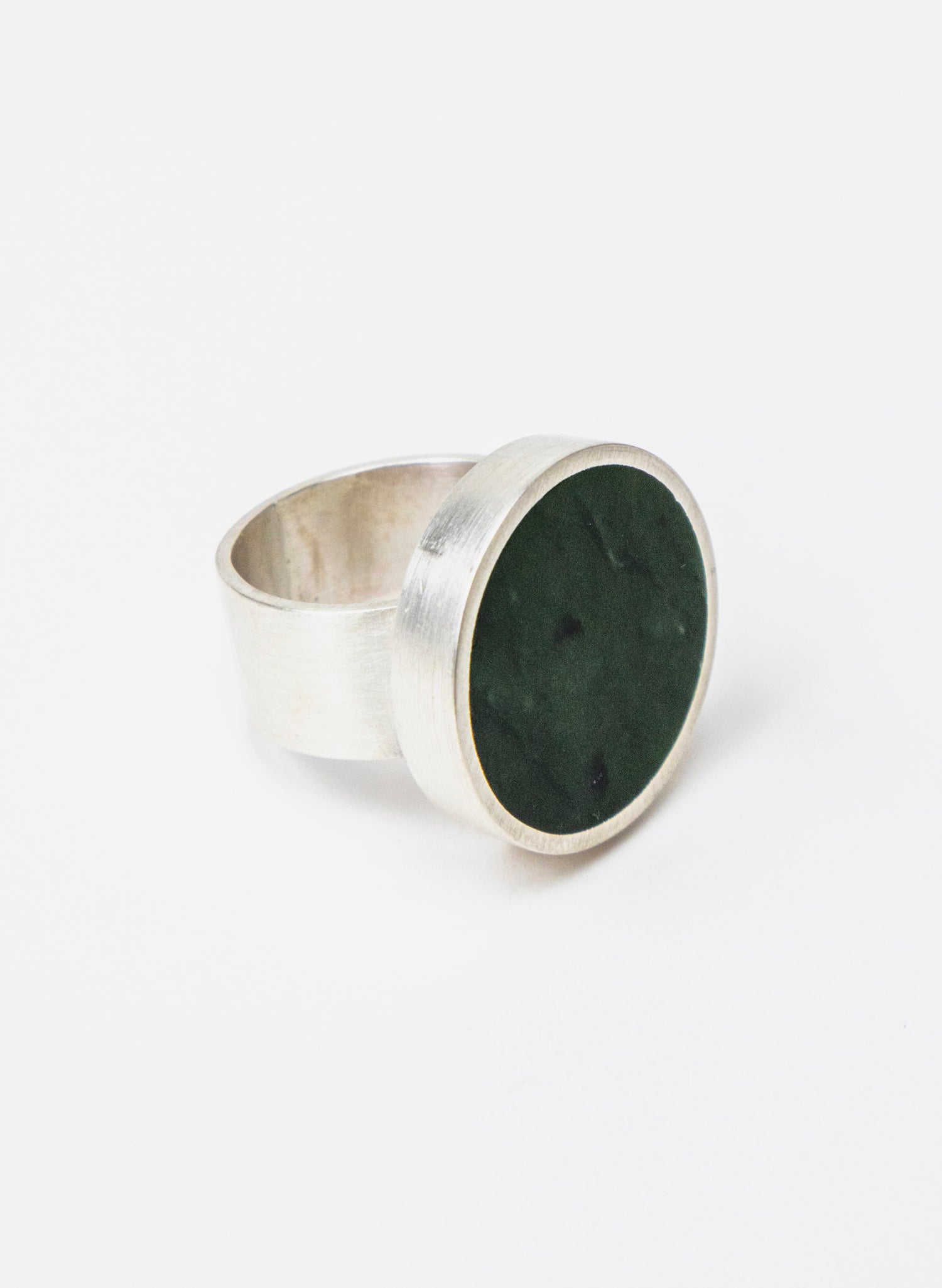 Caim Stirling Silver Pounamu Ring