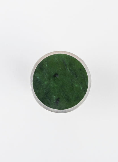 Caim Stirling Silver Pounamu Ring