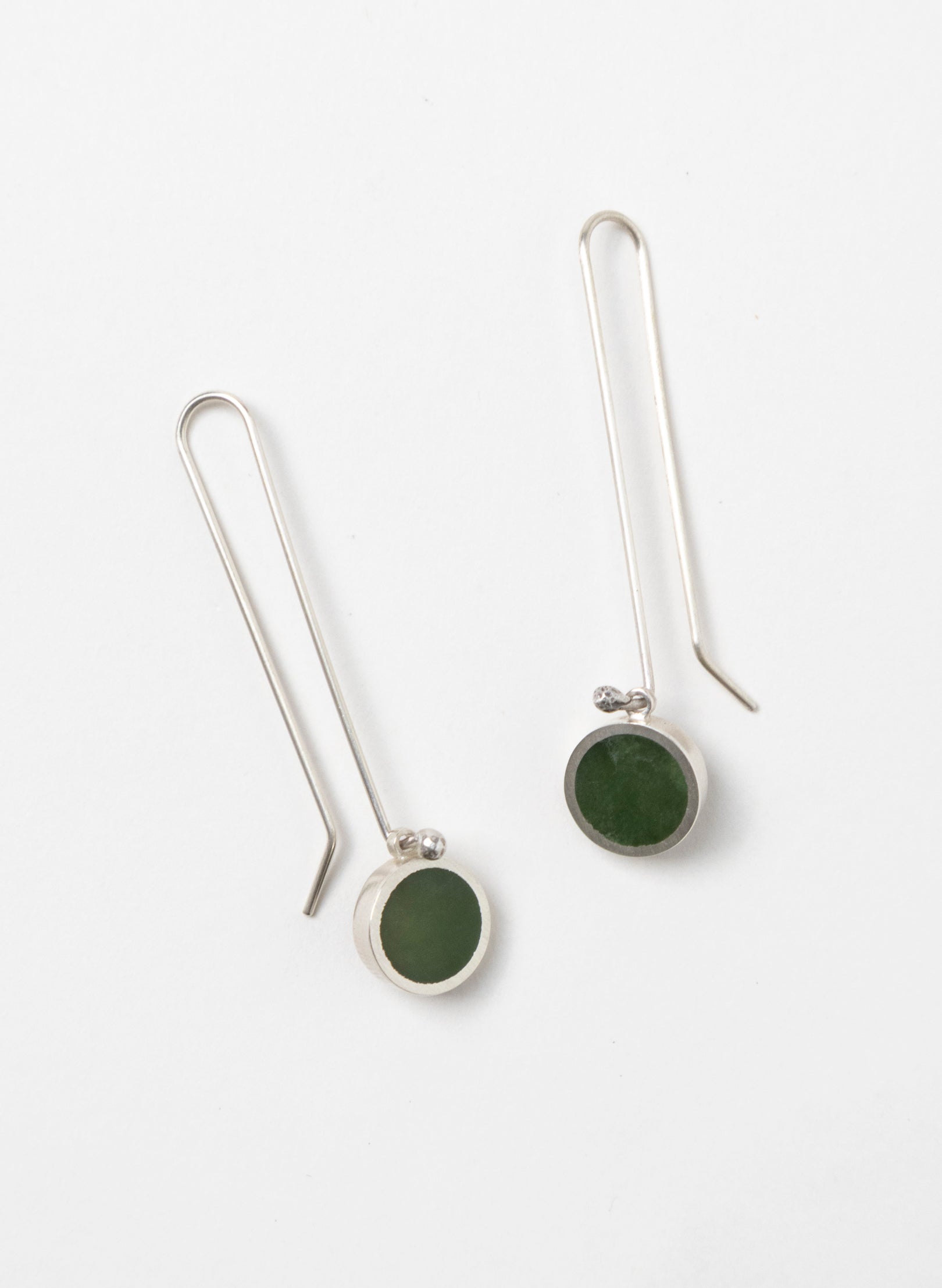 Caim Long Hook Earring - Pounamu