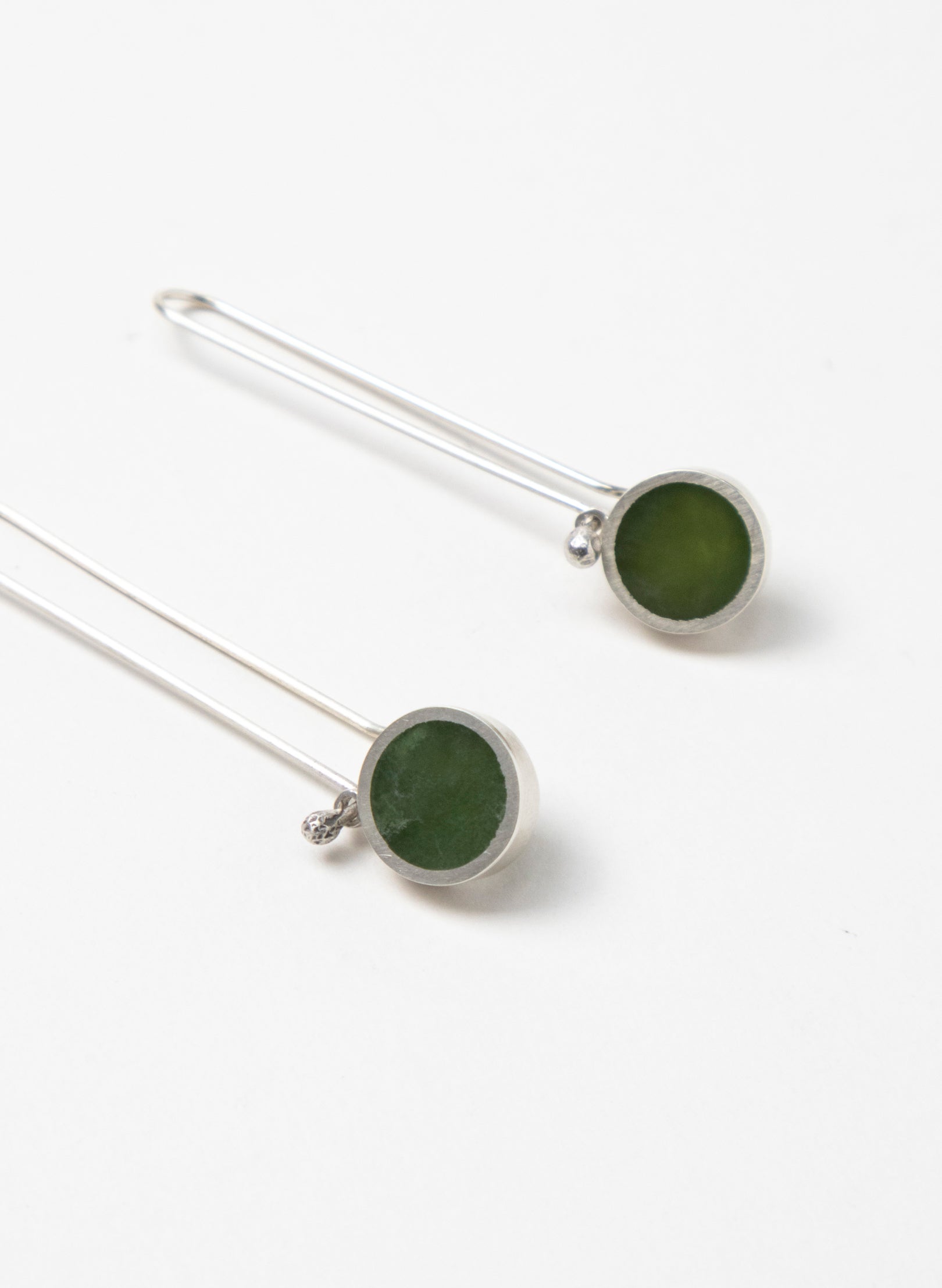 Caim Long Hook Earring - Pounamu