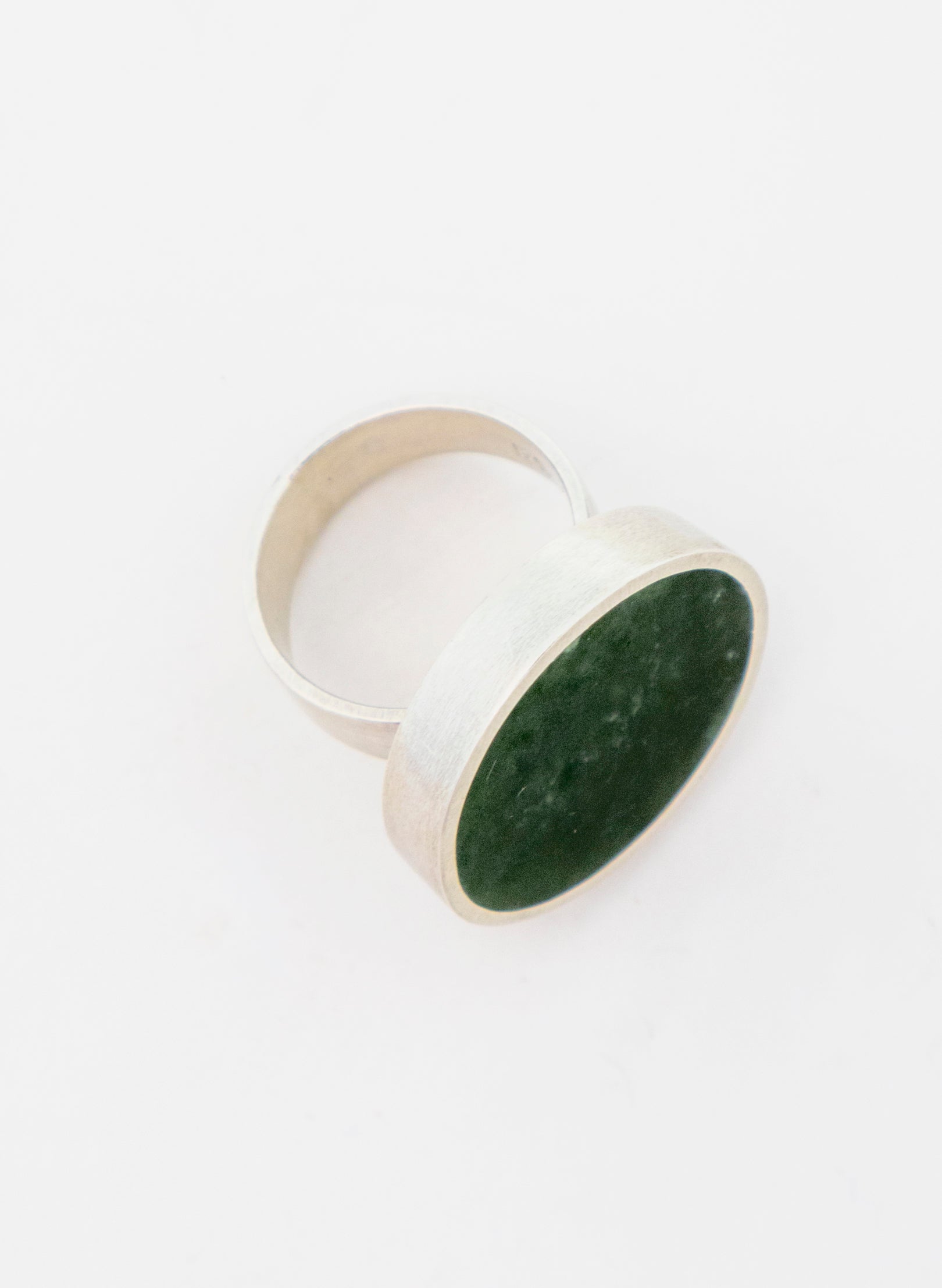 Caim Stirling Silver Pounamu Ring