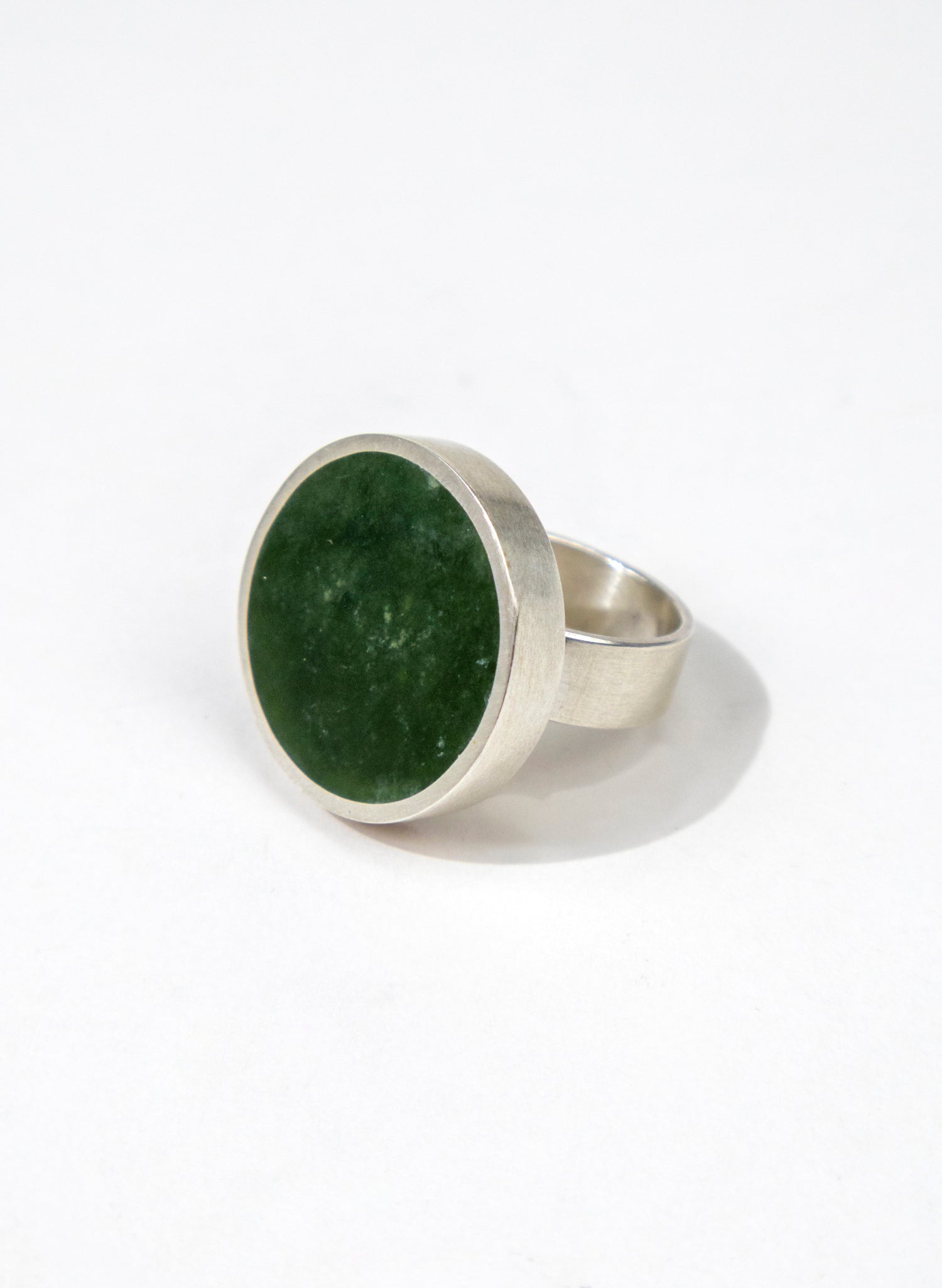 Caim Stirling Silver Pounamu Ring