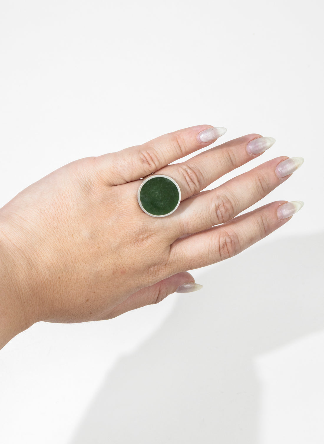 Caim Stirling Silver Pounamu Ring