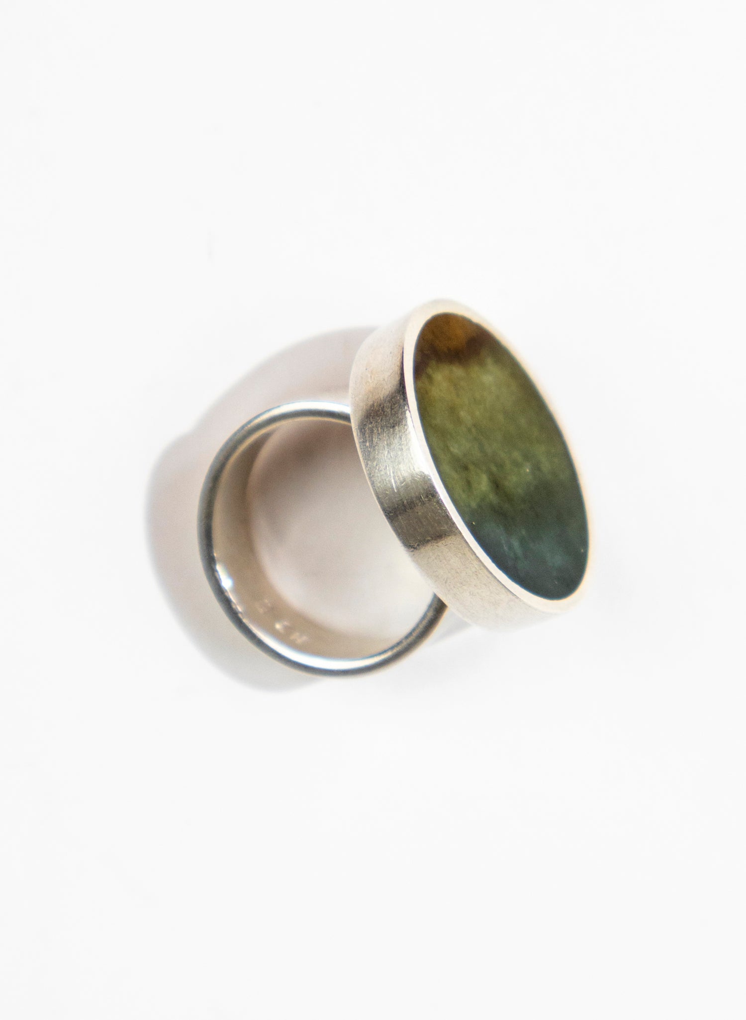 Caim Stirling Silver Pounamu Ring