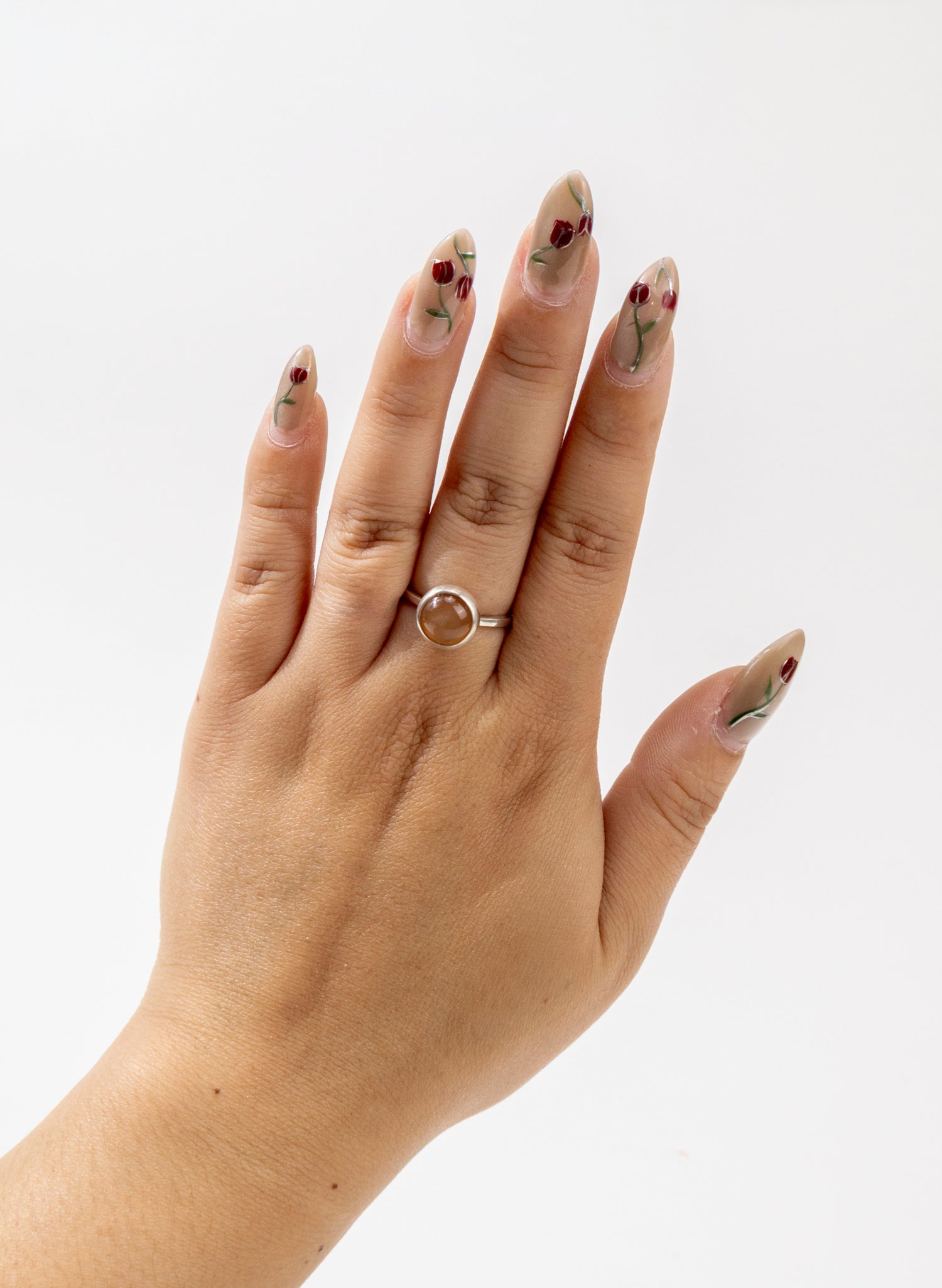 Apricot Moonstone Ring