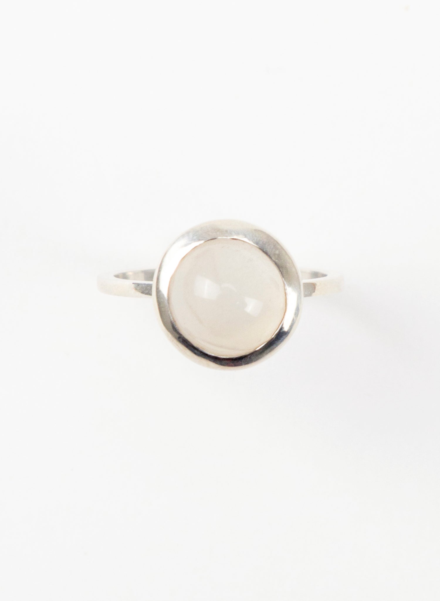 White High Moonstone Ring