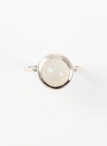 White High Moonstone Ring