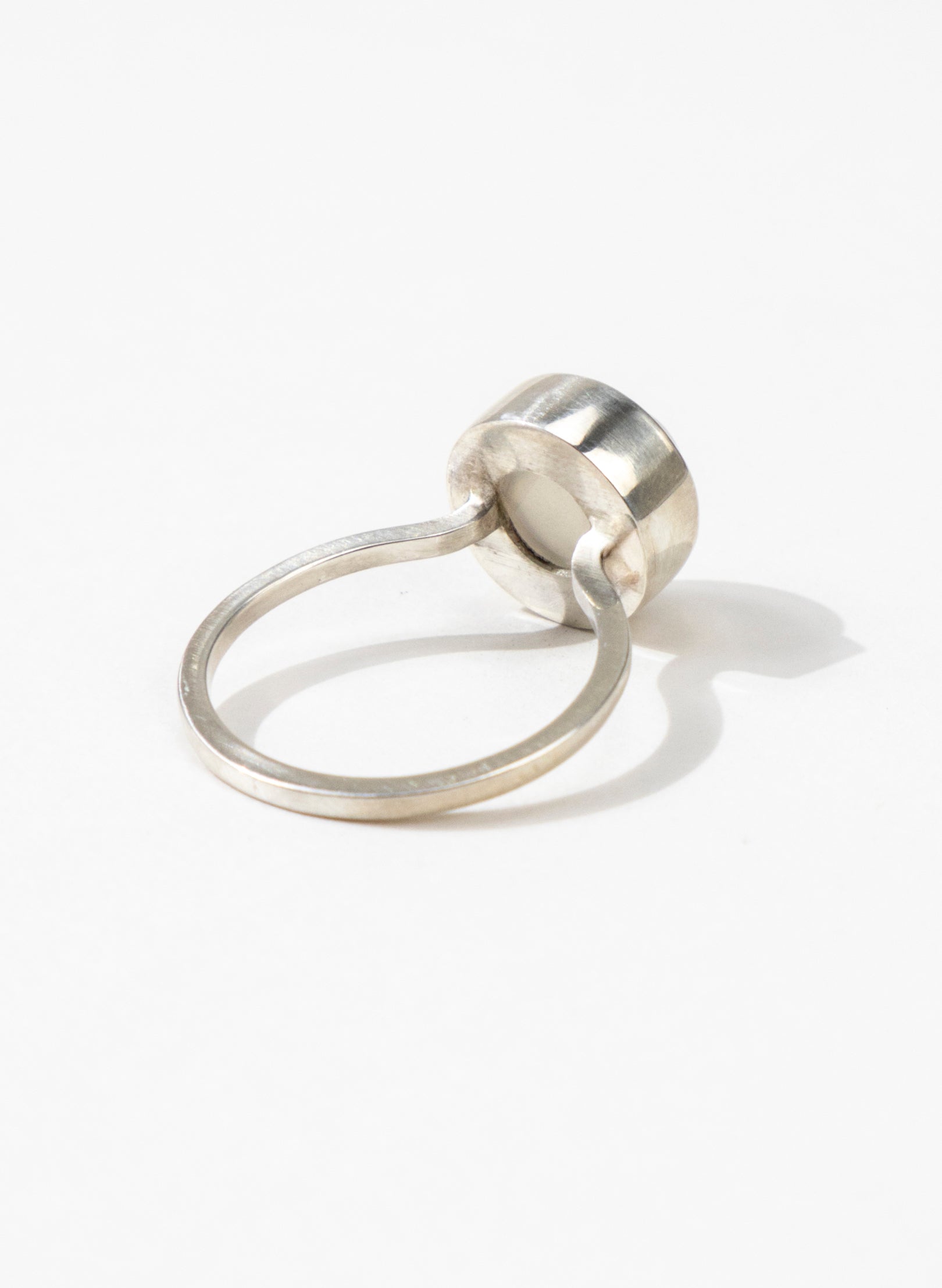 White High Moonstone Ring