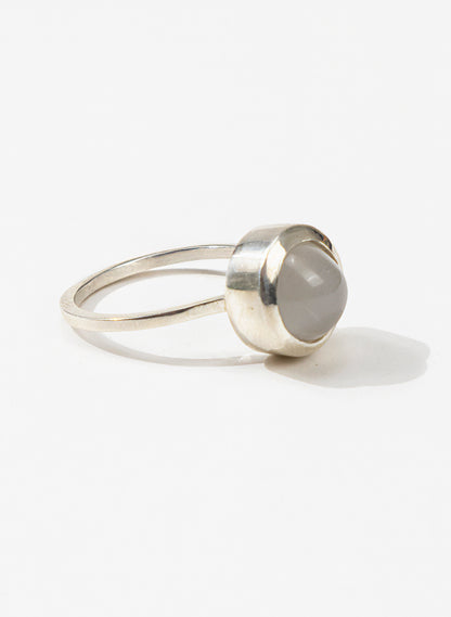 White High Moonstone Ring