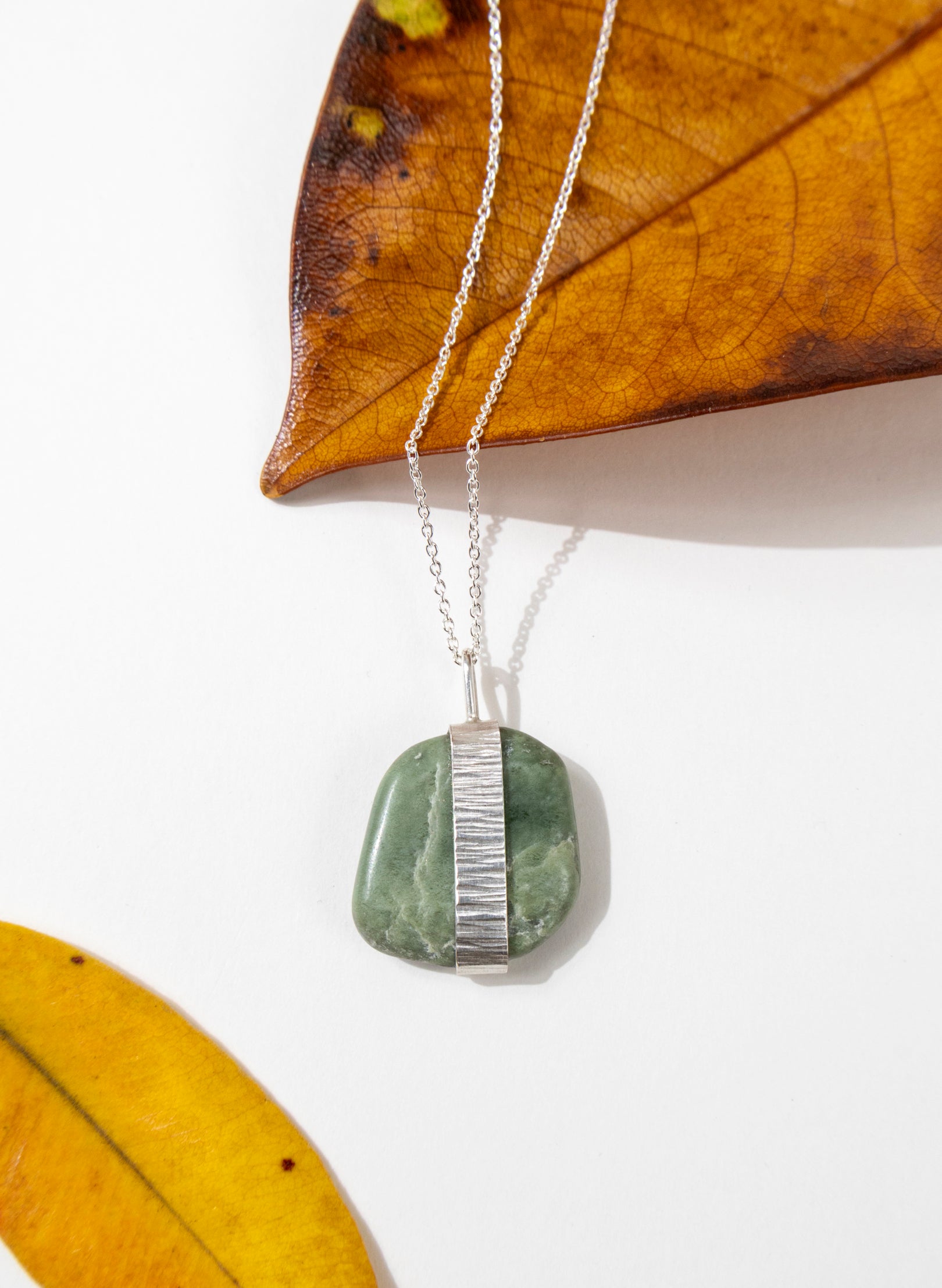 Down to Earth Texture Pendant Necklace